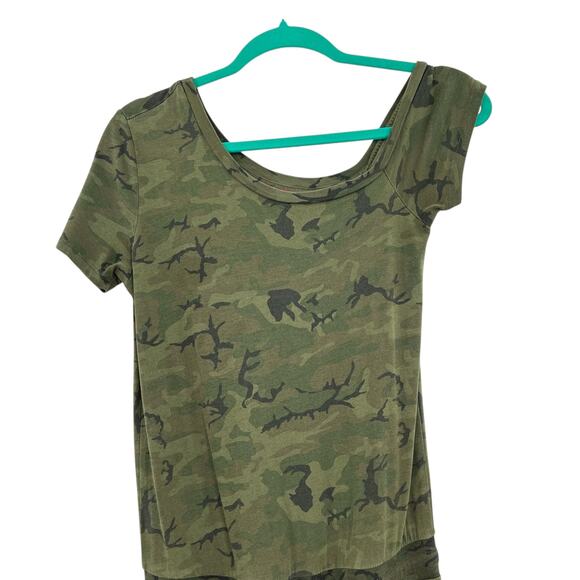 n:Philanthropy Britton Jumpsuit Off the Shoulder Camo Print Green Size XS - Picture 4 of 14